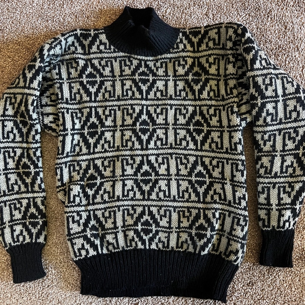 Vintage Sportific Kristin Collection Wool Turtleneck Sweater Pullover Medium‎